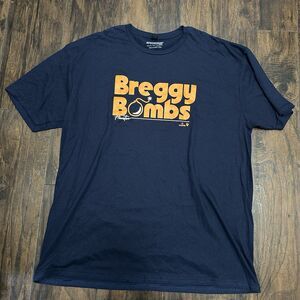 Breaking Ts Breggy Bombs Houston Astros Tshirt Men’s 2XL? Blue See Measurements